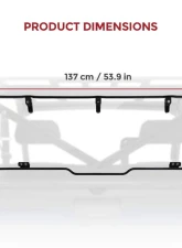 Kemimoto Rear Rear Windshield Polaris Ranger 2017-2023                                     - B0110-02004CL - Image 6