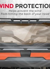 Kemimoto Rear Window / Anti UV Rear Windshield Polaris Ranger 2017-2023                                     - B0110-02004SK - Image 4