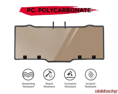 Kemimoto Rear Window / Anti UV Rear Windshield Polaris Ranger 2017-2023 - B0110-02004SK