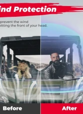 Kemimoto Front Windshield Scratch Resistant Windshield Polaris Ranger 570 / XP 900 / 1000 / Crew XP 1000 / Diesel 2014-2023                                     - B0110-02702CL - Image 2