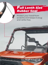 Kemimoto Front Windshield Scratch Resistant Windshield Polaris Ranger 570 / XP 900 / 1000 / Crew XP 1000 / Diesel 2014-2023                                     - B0110-02702CL - Image 5