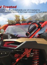 Kemimoto Rear Windshield Can Am Maverick X3 /X3 Max 2017-2023                                     - B0110-03501CL - Image 2