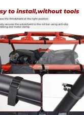 Kemimoto Rear Windshield Can Am Maverick X3 /X3 Max 2017-2023                                     - B0110-03501CL - Image 5