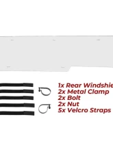 Kemimoto Rear Windshield Can Am Maverick X3 /X3 Max 2017-2023                                     - B0110-03501CL - Image 8