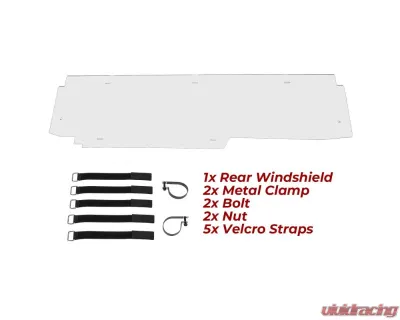 Kemimoto Rear Windshield Can Am Maverick X3 /X3 Max 2017-2023 - B0110-03501CL