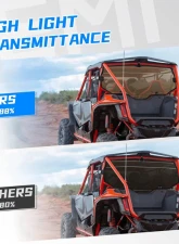 Kemimoto Rear Windshield of High Light Transmittance Honda Talon 1000X / 1000R 2019-2021                                     - B0110-03801SK - Image 4