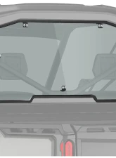 Kemimoto Heavy Duty Rear Windshield Can-Am Defender HD5 / 8/ 10 / MAX 2016-2023                                     - B0110-04202SK - Image 9