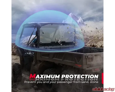Kemimoto Heavy Duty Rear Windshield Can-Am Defender HD5 / 8/ 10 / MAX 2016-2023 - B0110-04202SK