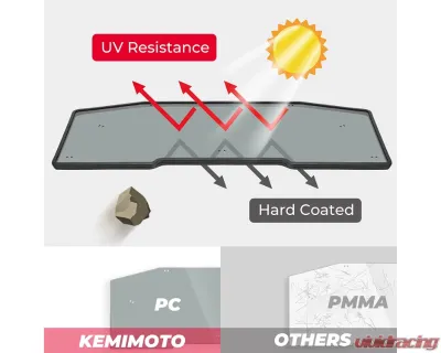 Kemimoto Heavy Duty Rear Windshield Can-Am Defender HD5 / 8/ 10 / MAX 2016-2023 - B0110-04202SK