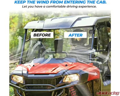 Kemimoto Front Windshield Polycarbonate Pioneer 700 / 700-4 2014-2023 - B0110-04801CL