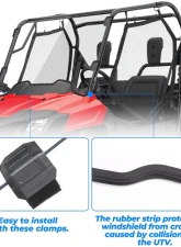 Kemimoto Front Windshield Polycarbonate Pioneer 700 / 700-4 2014-2023                                     - B0110-04801CL - Image 4