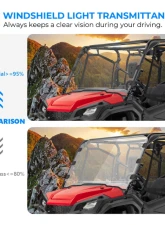 Kemimoto Full Windshield Honda Pioneer 1000 / 1000-5                                     - B0110-04901CL - Image 2