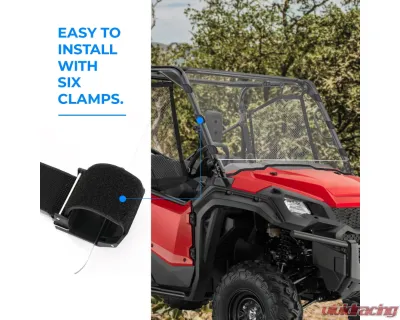Kemimoto Full Windshield Honda Pioneer 1000 / 1000-5 - B0110-04901CL