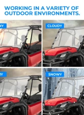 Kemimoto Full Windshield Honda Pioneer 1000 / 1000-5                                     - B0110-04901CL - Image 6