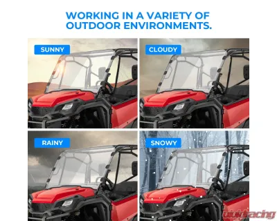 Kemimoto Full Windshield Honda Pioneer 1000 / 1000-5 - B0110-04901CL