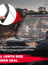 Kemimoto 2-in-1 Flip Up Full Windshield Polaris Ranger 1000 / XP 1000 / Crew 2017-2023                                     - B0110-05702CL - Image 4