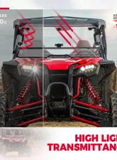 Kemimoto Flip Windshield Honda Talon 1000X / 1000R / 1000X-4 2019-2022                                     - B0110-05901CL - Image 2