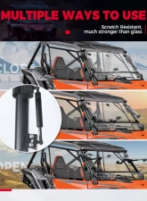 Kemimoto Flip Windshield Honda Talon 1000X / 1000R / 1000X-4 2019-2022                                     - B0110-05901CL - Image 6