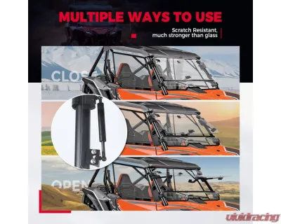 Kemimoto Flip Windshield Honda Talon 1000X / 1000R / 1000X-4 2019-2022 - B0110-05901CL