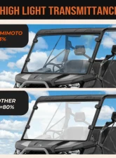 Kemimoto Heavy Duty Front Full Windshield Can Am Defender HD 5 / 8 / 10 / MAX                                     - B0110-06201CL - Image 5