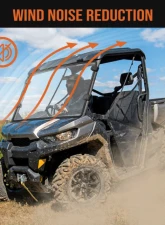 Kemimoto Heavy Duty Front Full Windshield Can Am Defender HD 5 / 8 / 10 / MAX                                     - B0110-06201CL - Image 7