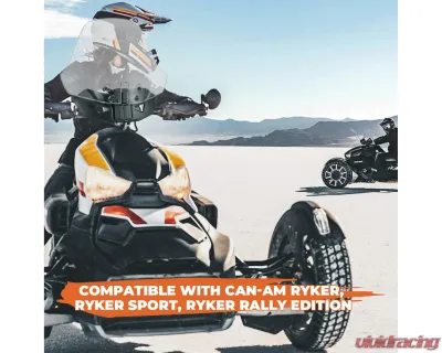 Kemimoto Adjustable Adventure Sport Windshield Can Am Ryker Rally 2018-2021 - B0110-06301CL