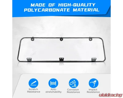 Kemimoto UTV Rear Window Windshield Clear Polaris General 1000/4 2016-2023 - B0110-06401CL