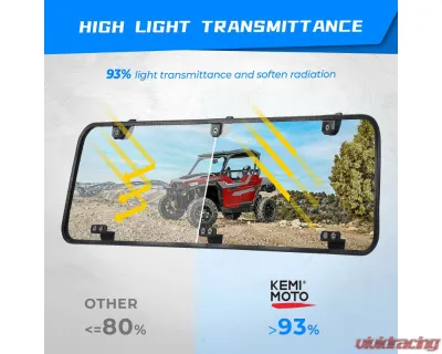 Kemimoto UTV Rear Window Windshield Clear Polaris General 1000/4 2016-2023 - B0110-06401CL