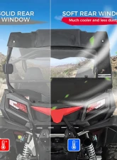Kemimoto Rear Soft Window CFMOTO Zce 500 / 800 / 1000                                     - B0110-08201BK - Image 2