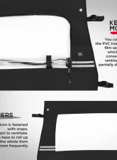Kemimoto Rear Soft Window CFMOTO Zce 500 / 800 / 1000                                     - B0110-08201BK - Image 3
