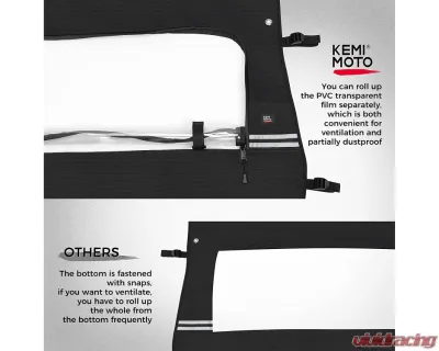 Kemimoto Rear Soft Window CFMOTO Zce 500 / 800 / 1000 - B0110-08201BK