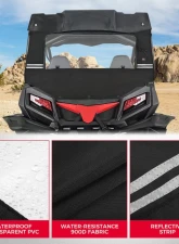 Kemimoto Rear Soft Window CFMOTO Zce 500 / 800 / 1000                                     - B0110-08201BK - Image 4