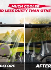 Kemimoto Rear Window Nets Cfmoto Zce 950 Sport / HO Sport / HO EX                                     - B0110-08901BK - Image 2