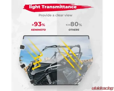 Kemimoto Scratch Resistant Full Windshield CFMOTO Zce 950 - B0110-09101CL