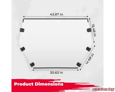 Kemimoto Scratch Resistant Full Windshield CFMOTO Zce 950 - B0110-09101CL