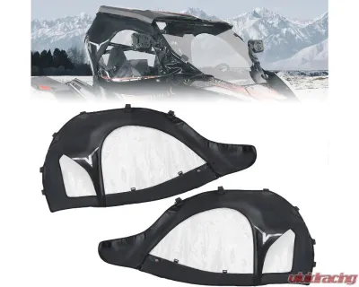 Kemimoto Soft Cab Enclosures Upper Door CFMOTO Zce - B0110-09401BK