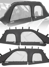 Kemimoto Upgraded Soft Upper Doors Set / Door Cab Enclosure Side Windows Polaris RZR PRO XP 4 2020-2022                                     - B0110-09601BK - Image 10