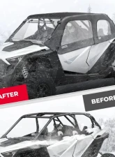 Kemimoto Upgraded Soft Upper Doors Set / Door Cab Enclosure Side Windows Polaris RZR PRO XP 4 2020-2022                                     - B0110-09601BK - Image 5