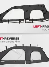 Kemimoto Upgraded Soft Upper Doors Set / Door Cab Enclosure Side Windows Polaris RZR PRO XP 4 2020-2022                                     - B0110-09601BK - Image 6