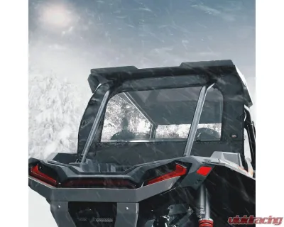 Kemimoto Clear Full Rear Windshield w/ Polaris RZR XP - B0110-10001BK