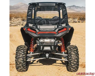 Kemimoto Clear Full Rear Windshield w/ Polaris RZR XP - B0110-10001BK