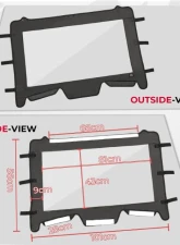Kemimoto Upgrate UTV Front Soft Clear Windshield Polaris RZR XP 1000 /XP 4 1000 2019+                                     - B0110-10101BK - Image 2
