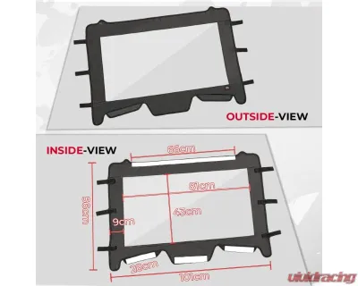 Kemimoto Upgrate UTV Front Soft Clear Windshield Polaris RZR XP 1000 /XP 4 1000 2019+ - B0110-10101BK