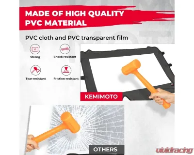 Kemimoto Upgrate UTV Front Soft Clear Windshield Polaris RZR XP 1000 /XP 4 1000 2019+ - B0110-10101BK