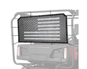 Kemimoto Soft Rear Window Net w/ Old Glory Flag Print Accessories Pioneer 1000 | 700 | 500
