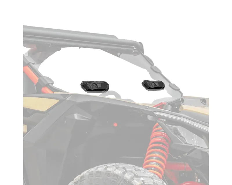 Kemimoto UTV Windshield Vent Kit Polycarbonate Windshield - B0110-10401BK