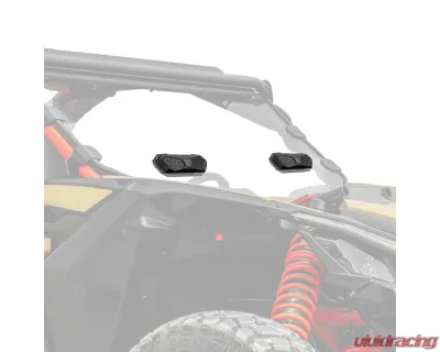 Kemimoto UTV Windshield Vent Kit Polycarbonate Windshield - B0110-10401BK