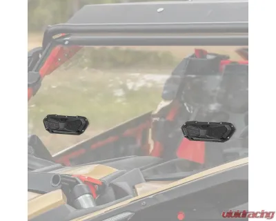Kemimoto UTV Windshield Vent Kit Polycarbonate Windshield - B0110-10401BK