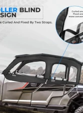 Kemimoto Soft Cab Enclosure Upper Doors General XP 4 1000                                     - B0110-10501BK - Image 4