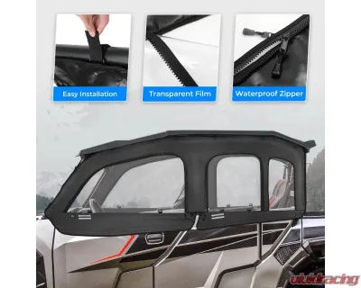 Kemimoto Soft Cab Enclosure Upper Doors General XP 4 1000 - B0110-10501BK
